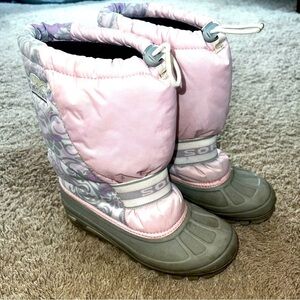 SOREL women’s pink and gray waterproof snow winter boot sz 6